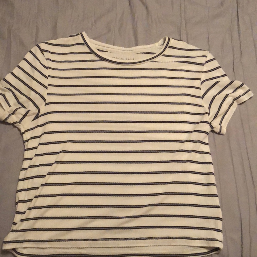 American eagle striped baby tee